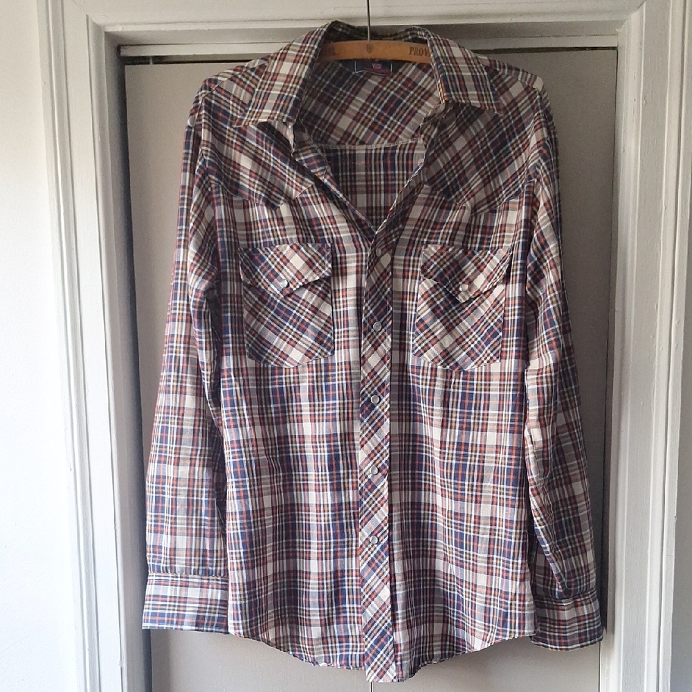 Men's Plaid Casual Button Down Shirt